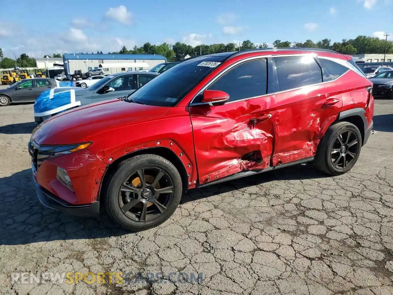 1 fotografías del automóvil dañado 5NMJE3AE8NH008467 HYUNDAI TUCSON 2022