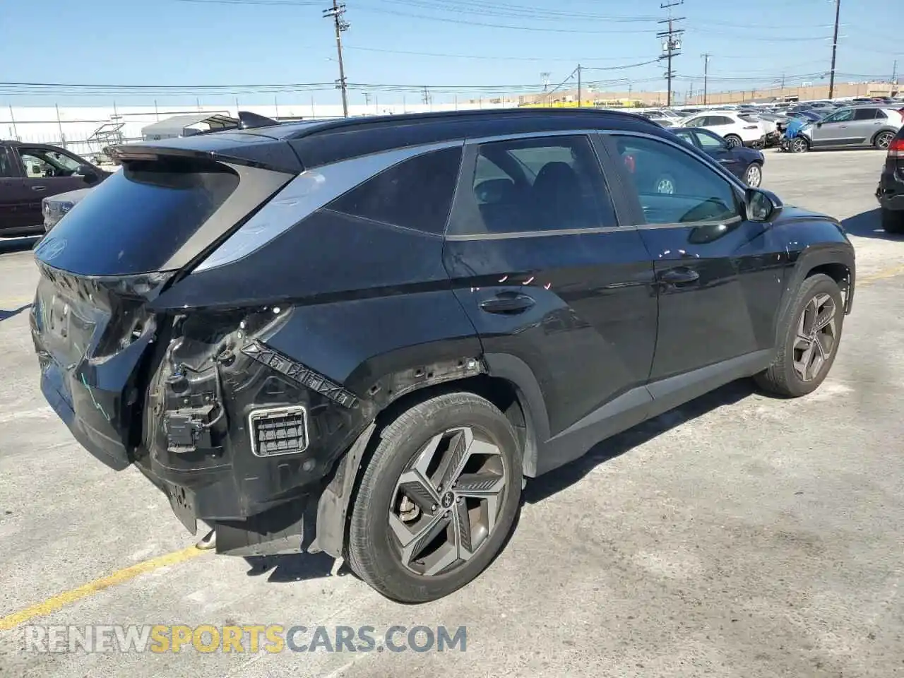 3 Photograph of a damaged car 5NMJF3AE2NH008302 HYUNDAI TUCSON 2022