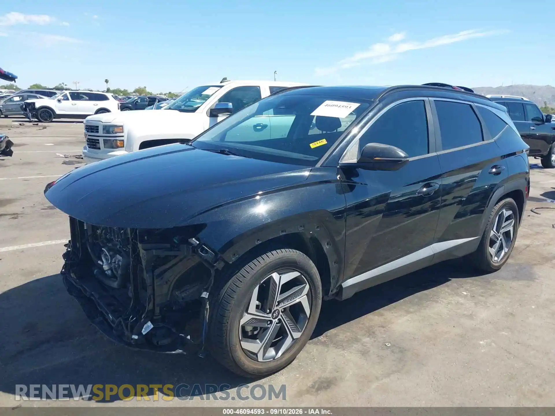 2 fotografías del automóvil dañado 5NMJF3AE5NH007340 HYUNDAI TUCSON 2022