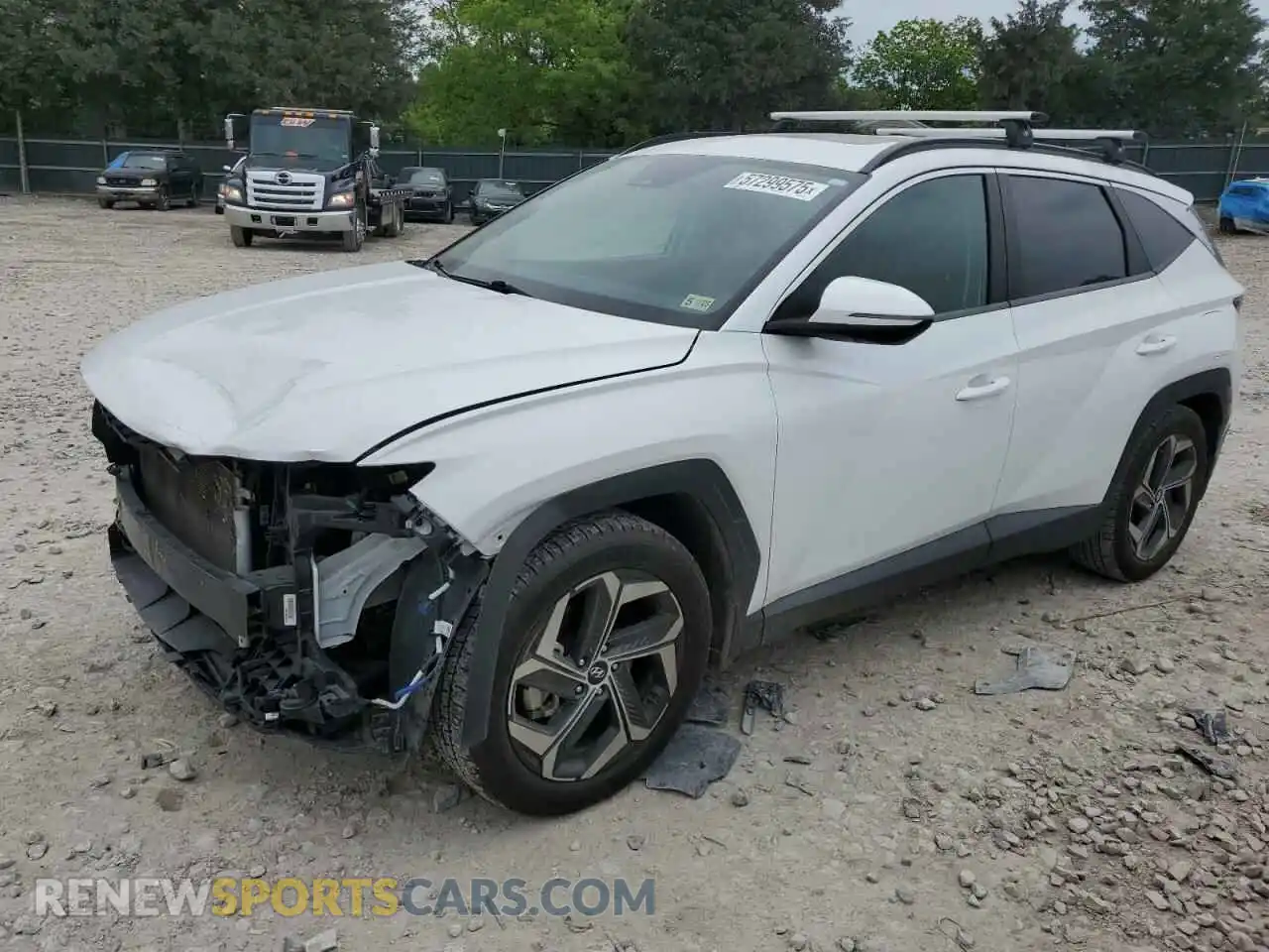 1 Photograph of a damaged car 5NMJF3AE8NH060209 HYUNDAI TUCSON 2022