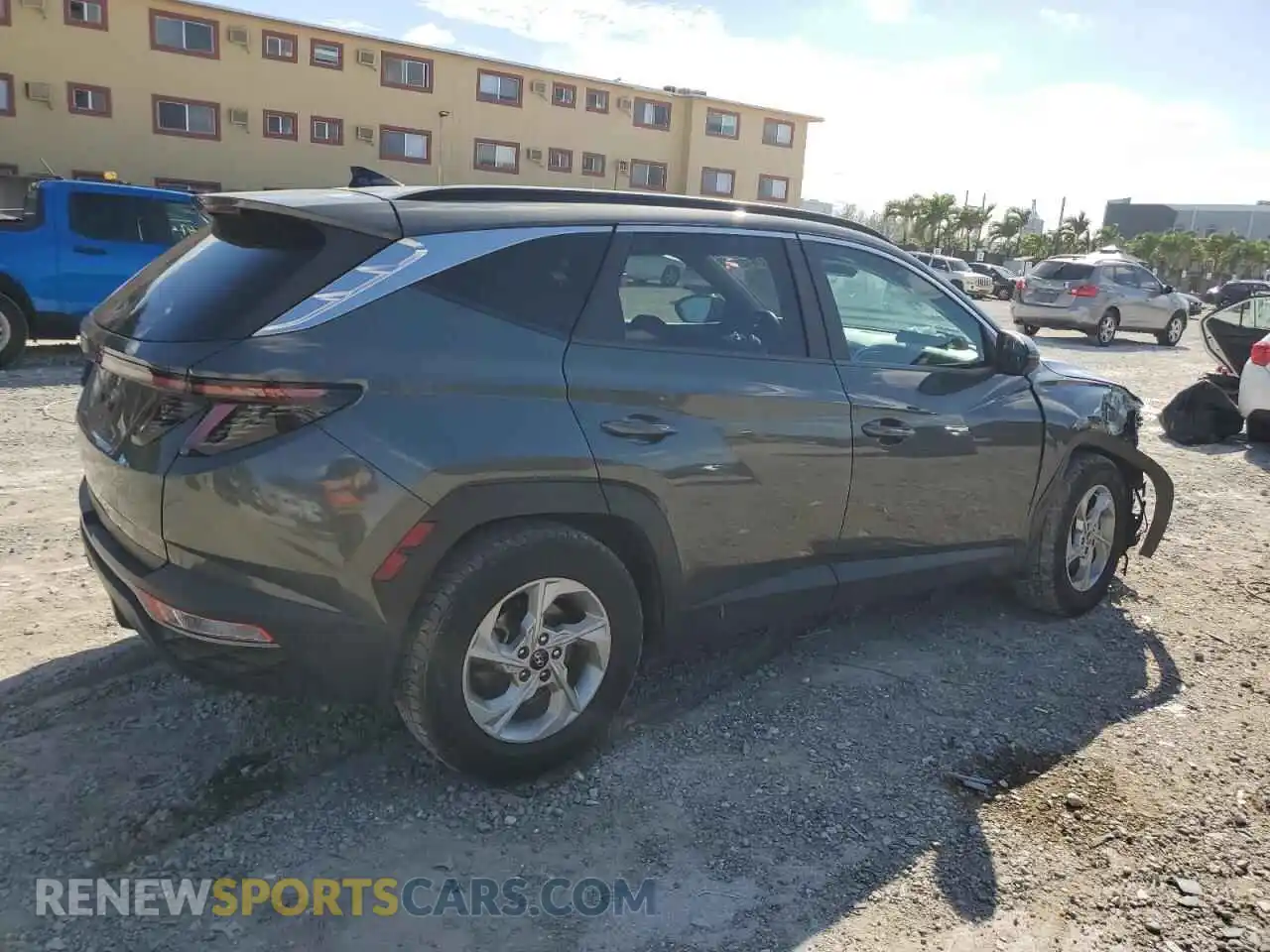 3 Photograph of a damaged car KM8JB3AE2NU076034 HYUNDAI TUCSON 2022