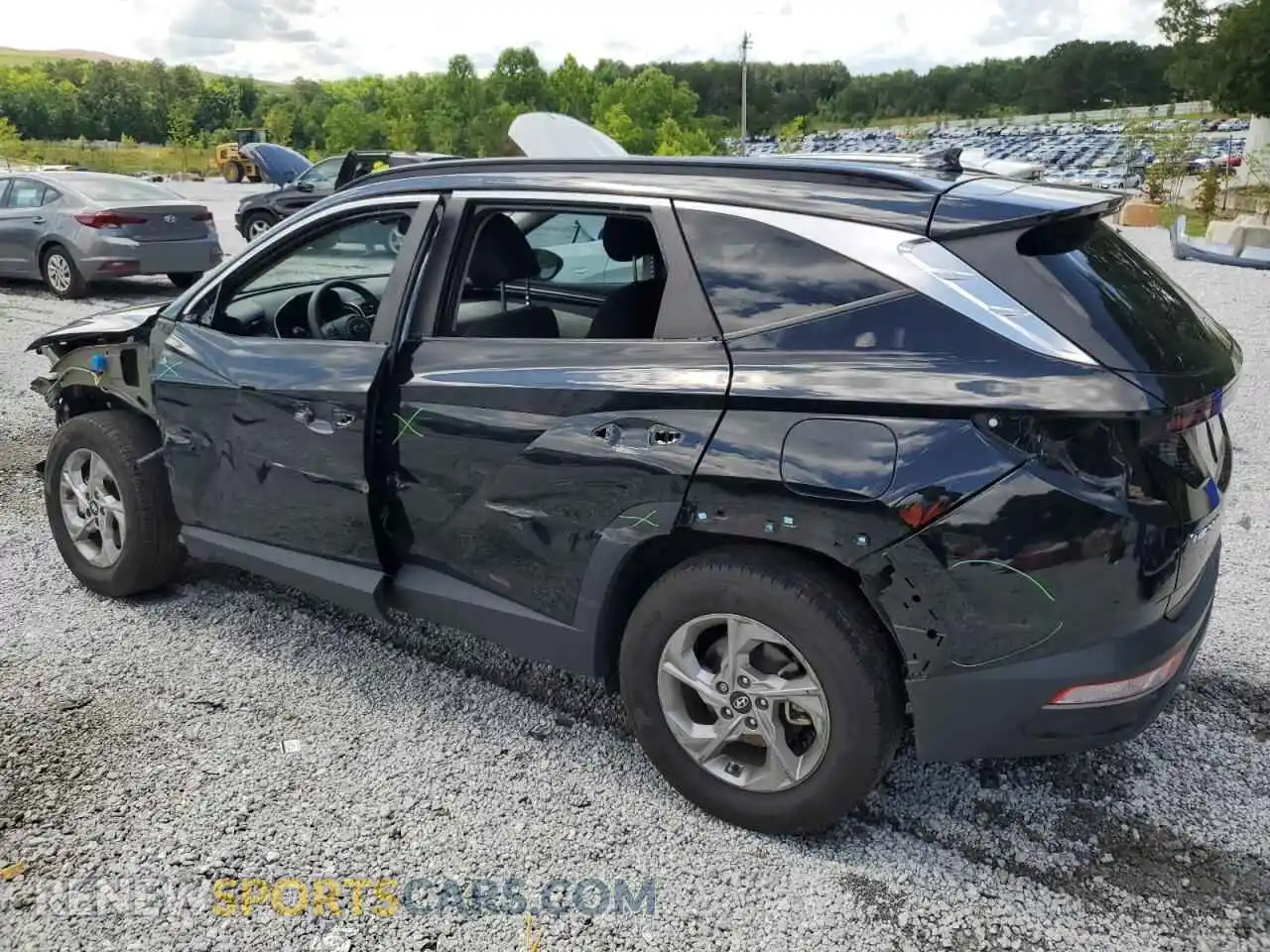 2 Photograph of a damaged car 5NMJB3AE8PH286992 HYUNDAI TUCSON 2023