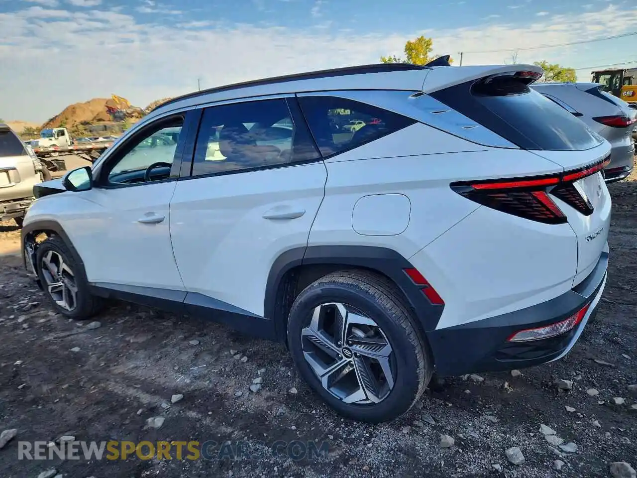 2 fotografías del automóvil dañado 5NMJECAE7PH193257 HYUNDAI TUCSON 2023