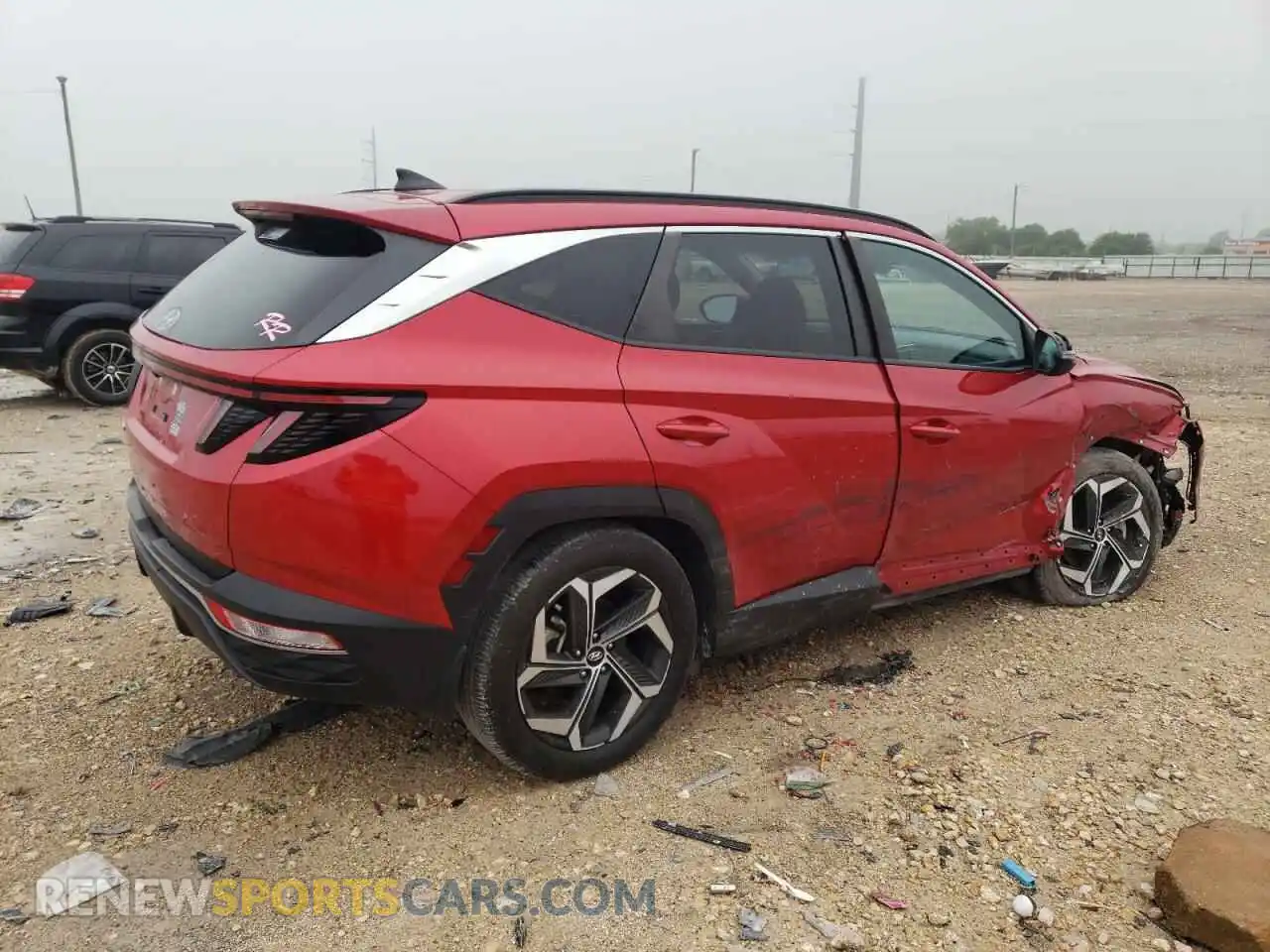 3 fotografías del automóvil dañado 5NMJF3AE2PH215615 HYUNDAI TUCSON 2023
