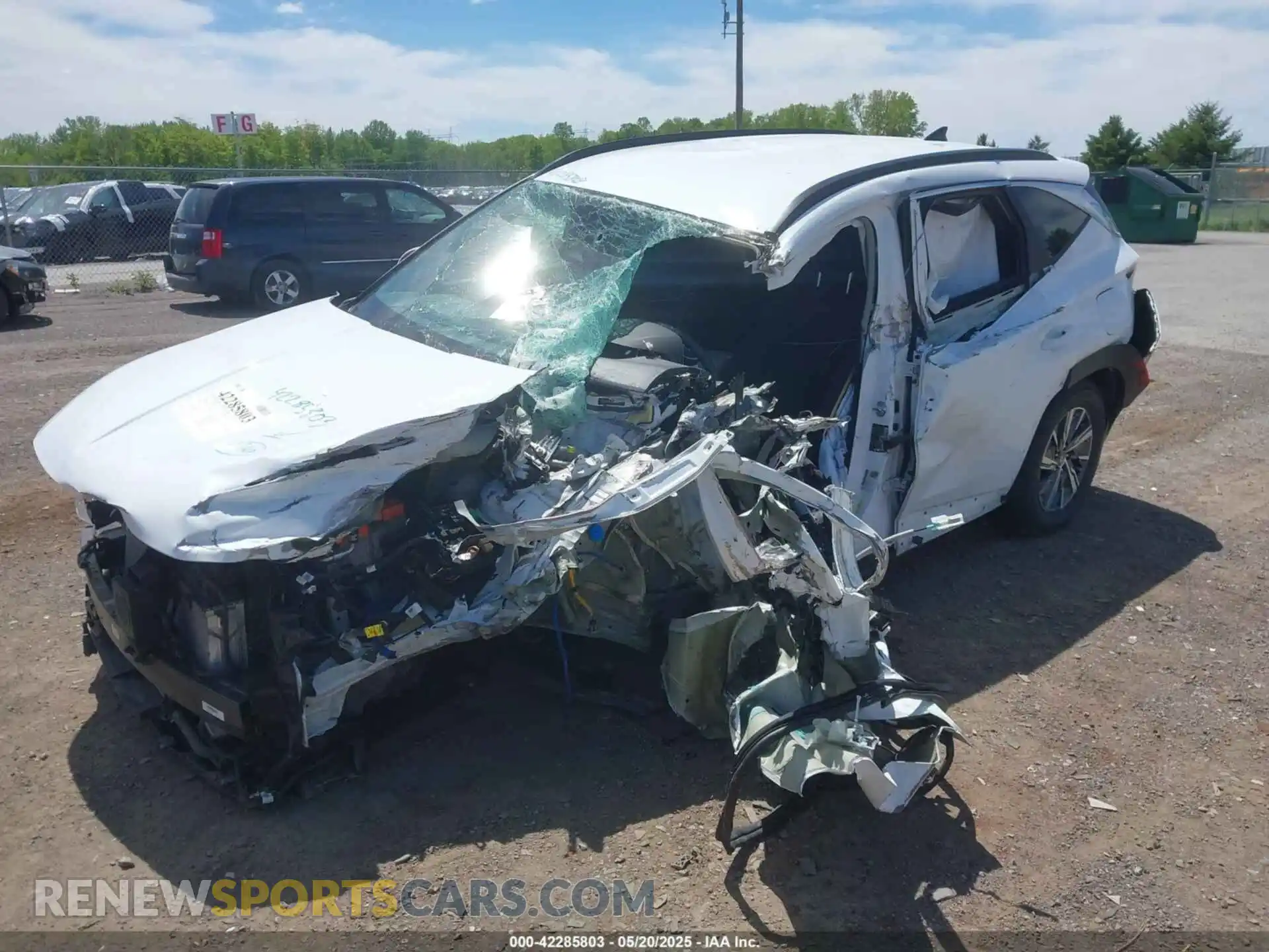 2 Photograph of a damaged car KM8JBCA12NU024674 HYUNDAI TUCSON HYBRID 2022