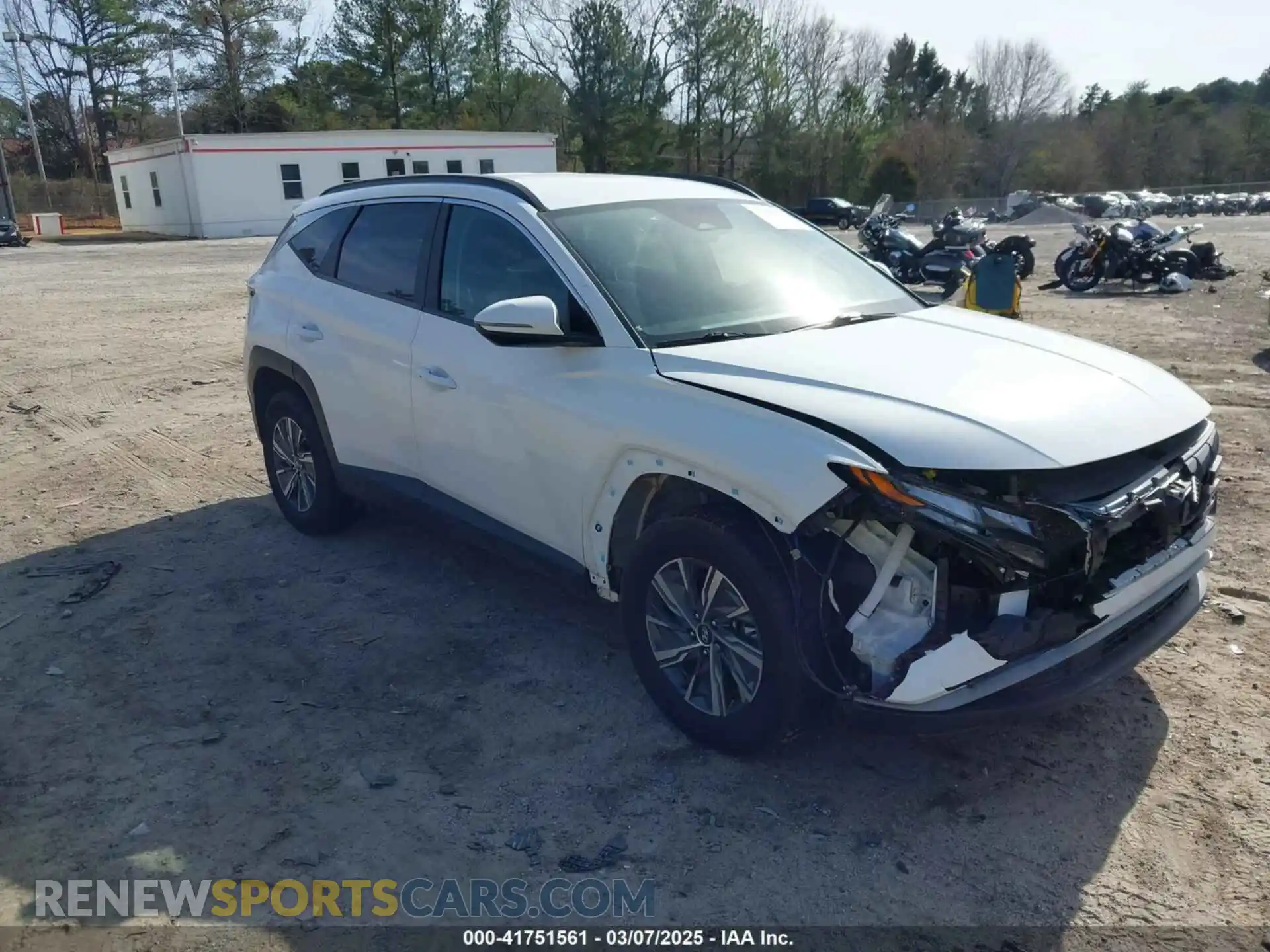 1 Photograph of a damaged car KM8JBCA15NU018979 HYUNDAI TUCSON HYBRID 2022