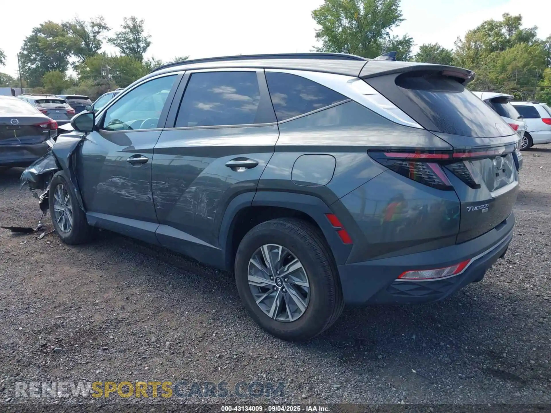 3 Photograph of a damaged car KM8JBCA19NU020489 HYUNDAI TUCSON HYBRID 2022
