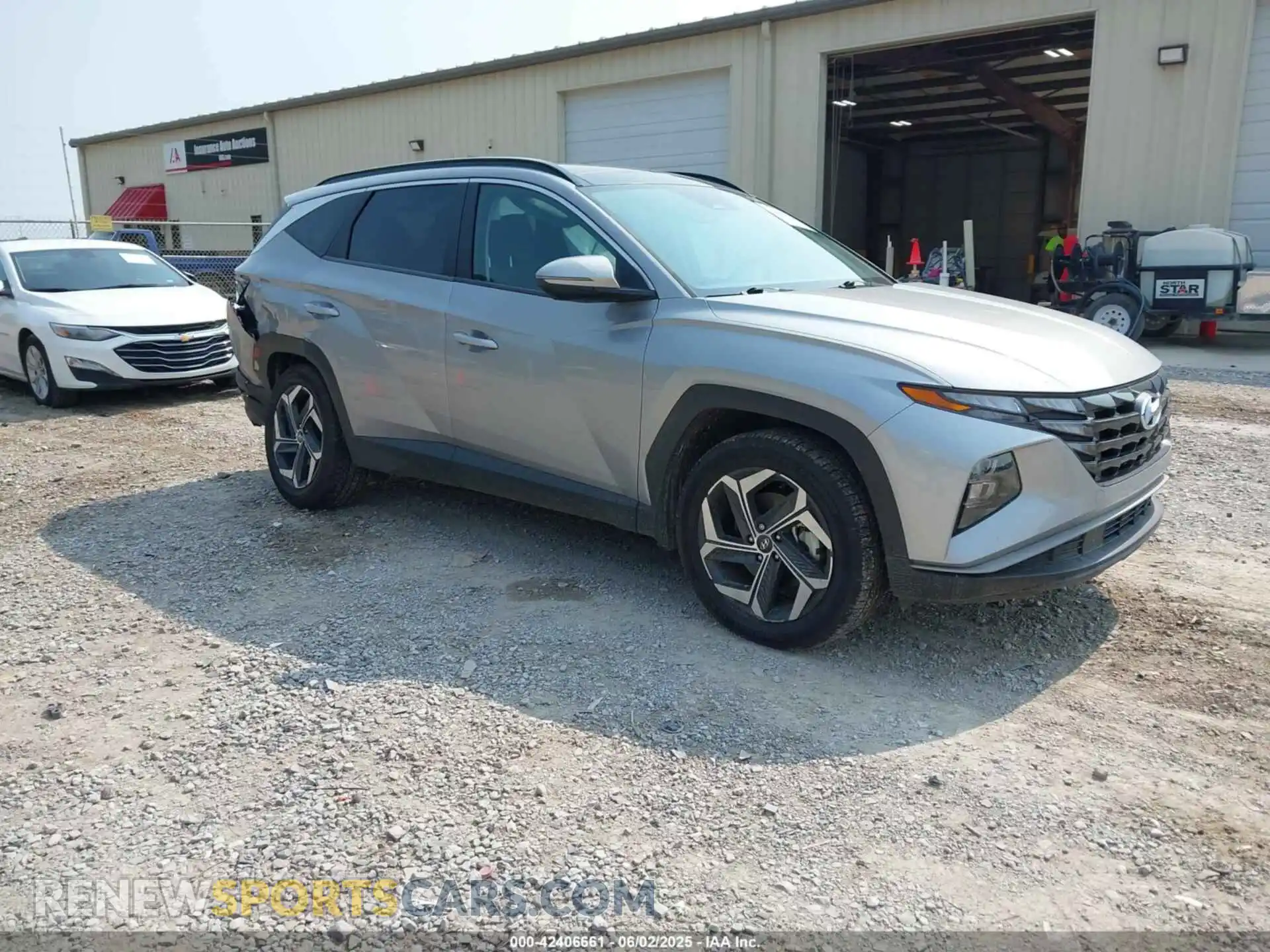1 Photograph of a damaged car KM8JFCA11NU036853 HYUNDAI TUCSON HYBRID 2022