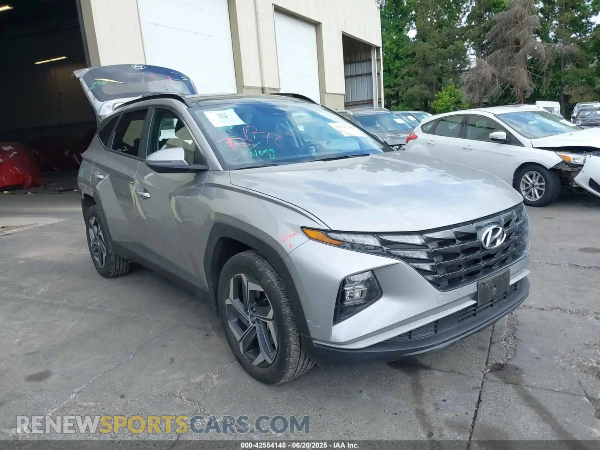 1 Photograph of a damaged car KM8JFCA18NU058493 HYUNDAI TUCSON HYBRID 2022