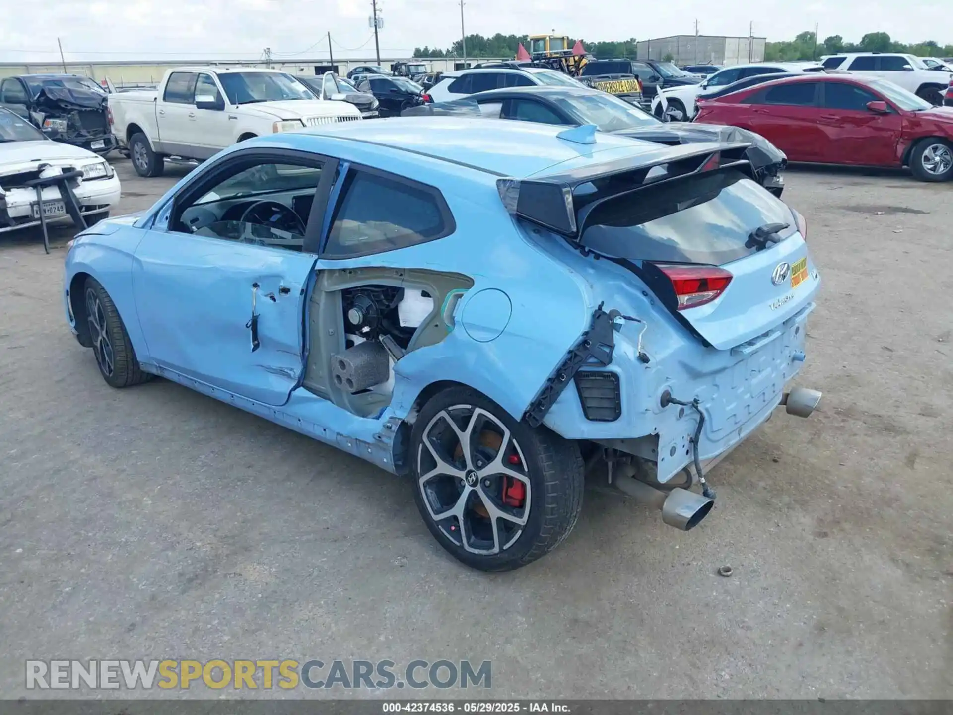 3 Photograph of a damaged car KMHT36AH1KU001466 HYUNDAI VELOSTER 2019
