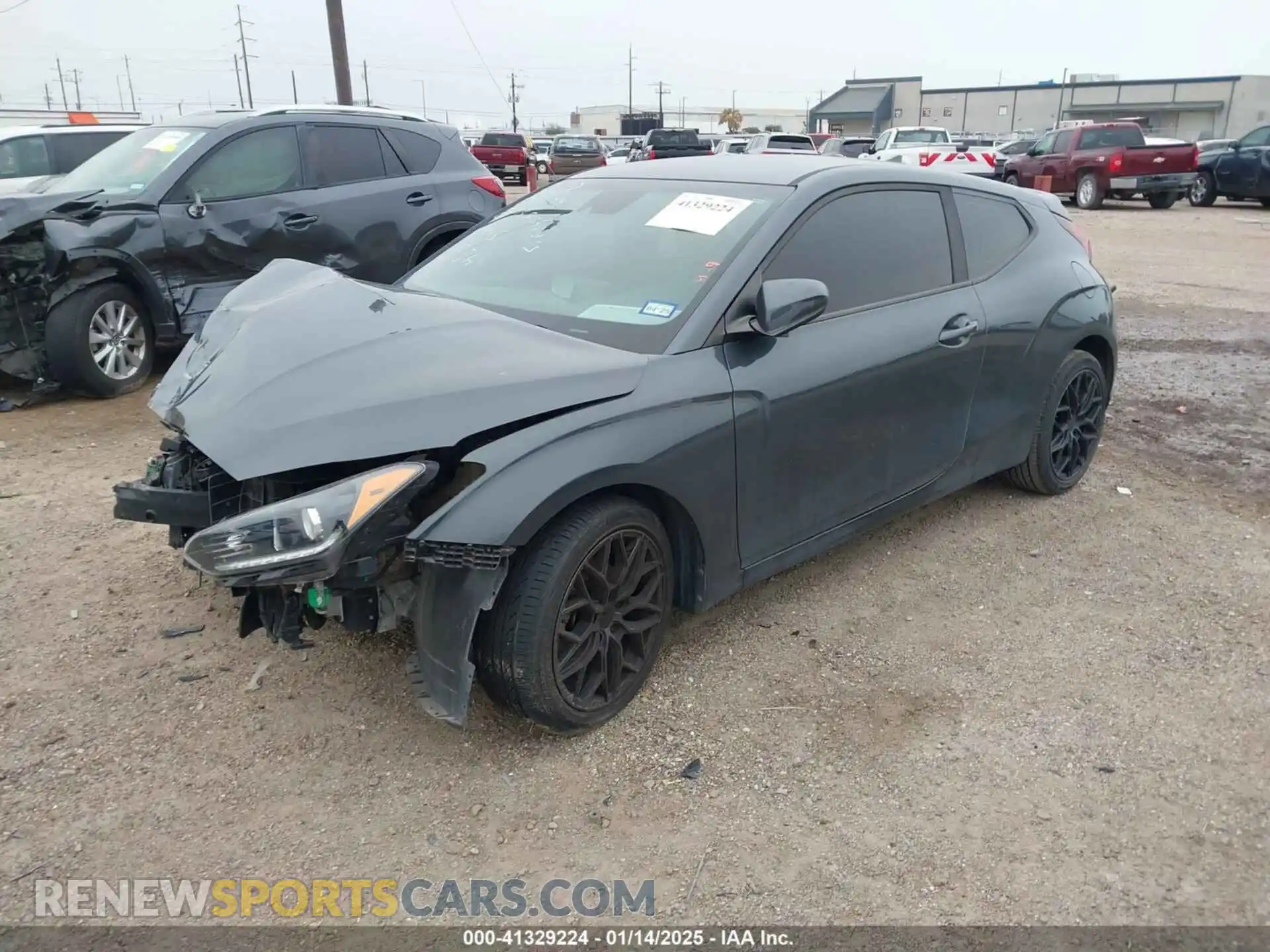 2 Photograph of a damaged car KMHTG6AF0KU006614 HYUNDAI VELOSTER 2019