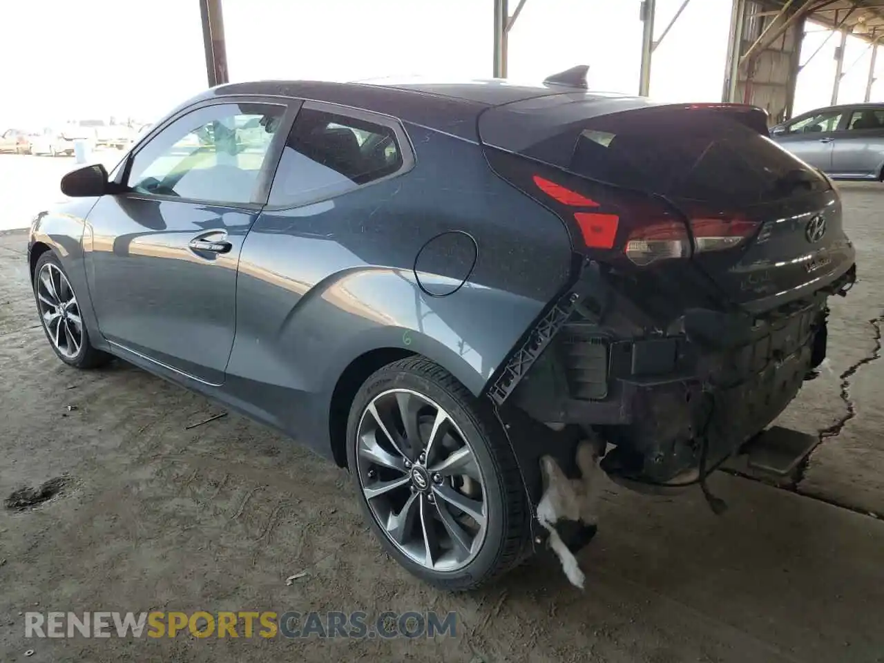 2 fotografías del automóvil dañado KMHTG6AF0KU015278 HYUNDAI VELOSTER 2019