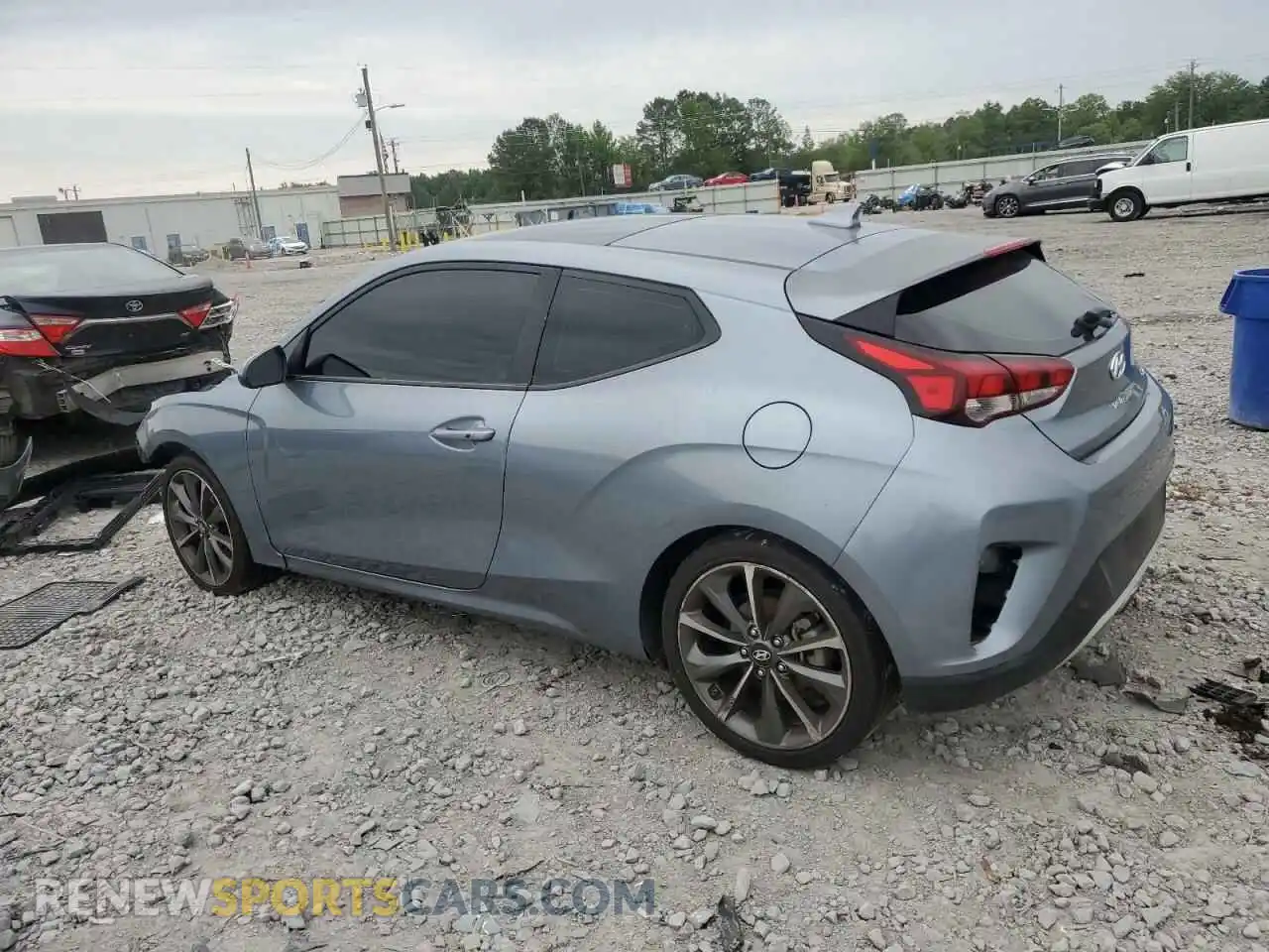 2 Photograph of a damaged car KMHTG6AF0KU019119 HYUNDAI VELOSTER 2019