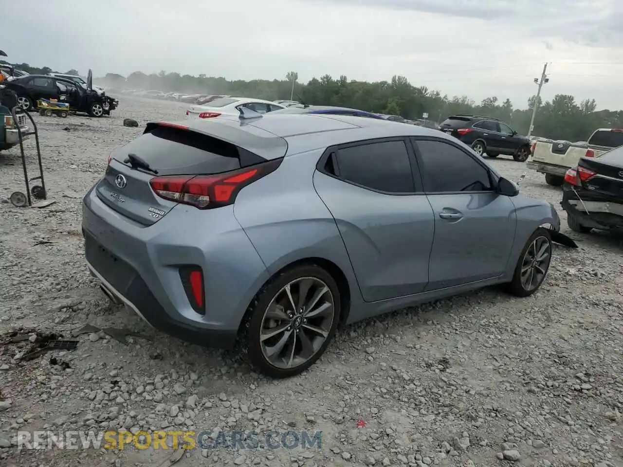 3 Photograph of a damaged car KMHTG6AF0KU019119 HYUNDAI VELOSTER 2019