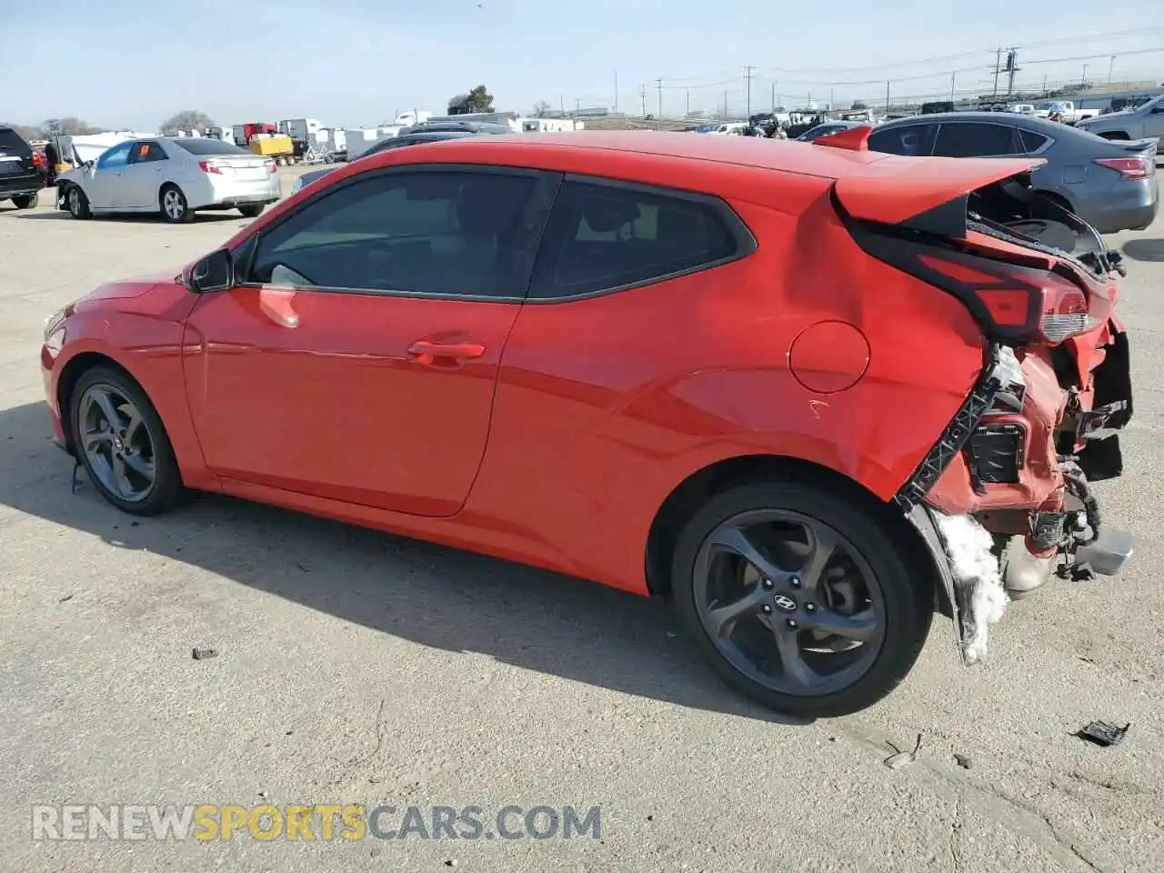 2 Photograph of a damaged car KMHTG6AF1KU017704 HYUNDAI VELOSTER 2019