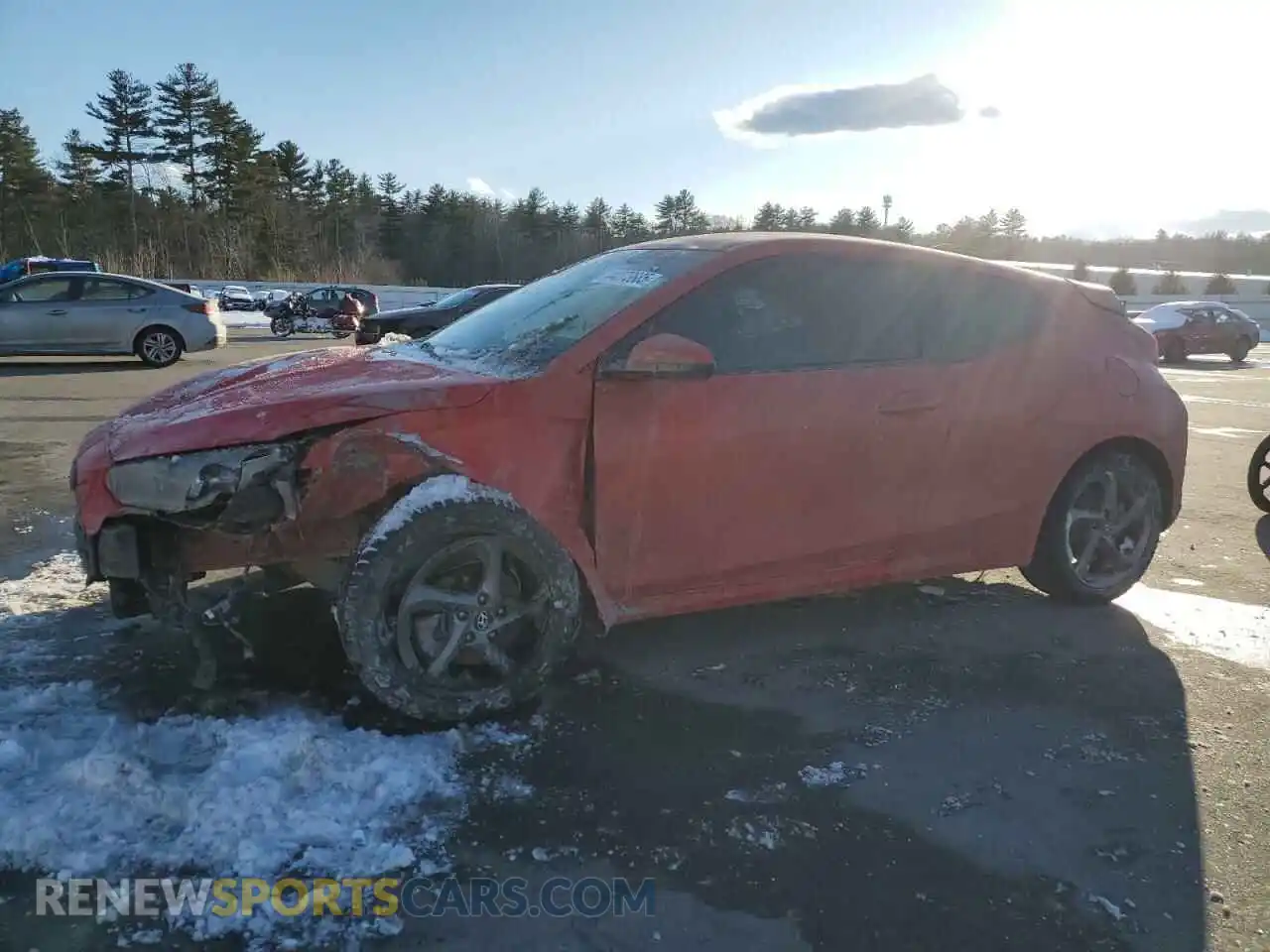 1 Photograph of a damaged car KMHTG6AF3KU009362 HYUNDAI VELOSTER 2019