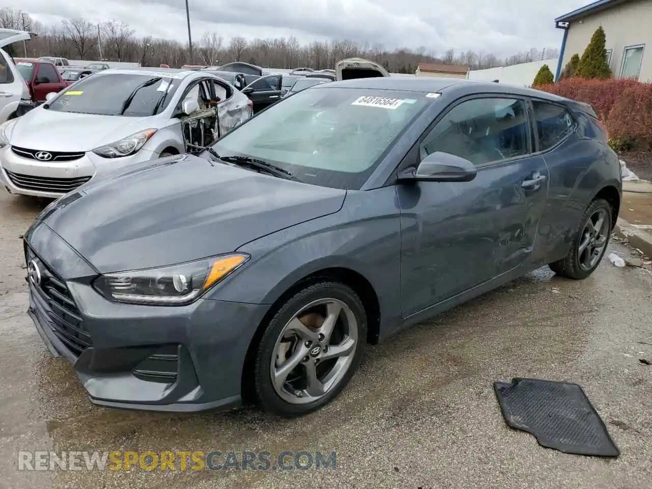 1 Photograph of a damaged car KMHTG6AF4KU011847 HYUNDAI VELOSTER 2019