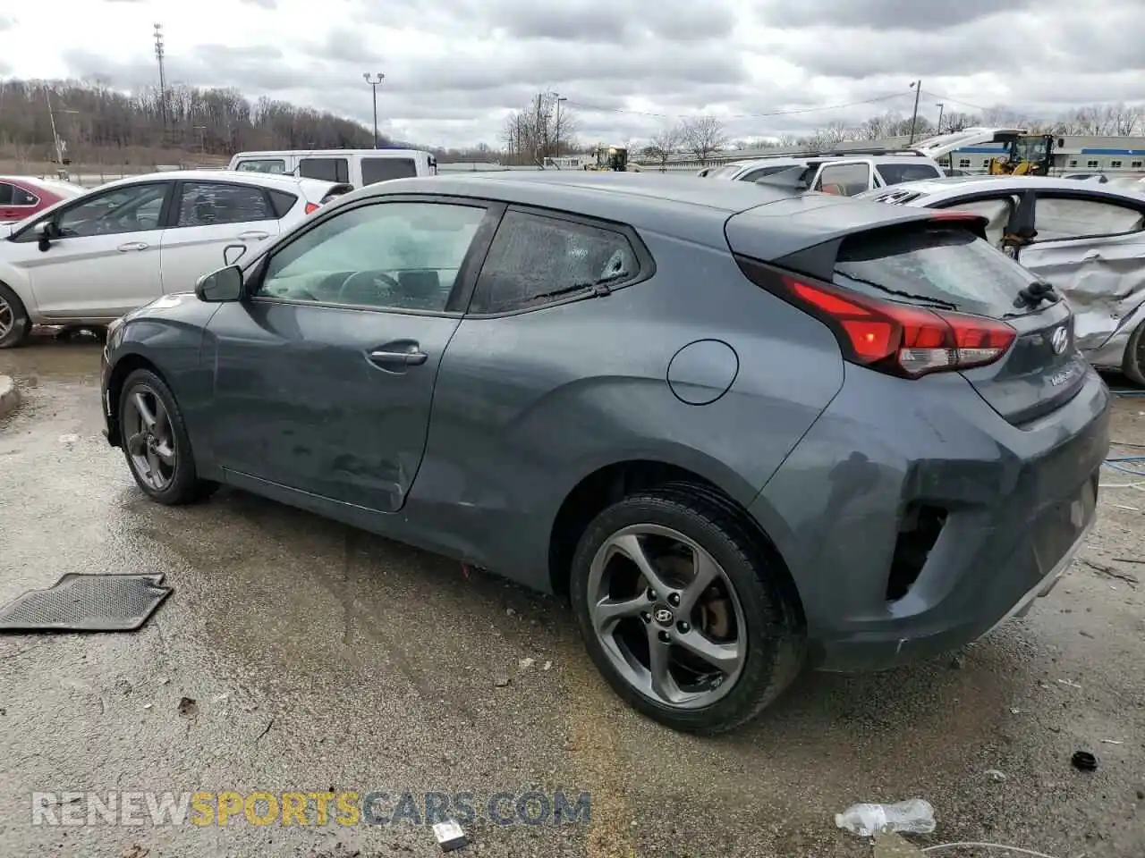 2 Photograph of a damaged car KMHTG6AF4KU011847 HYUNDAI VELOSTER 2019
