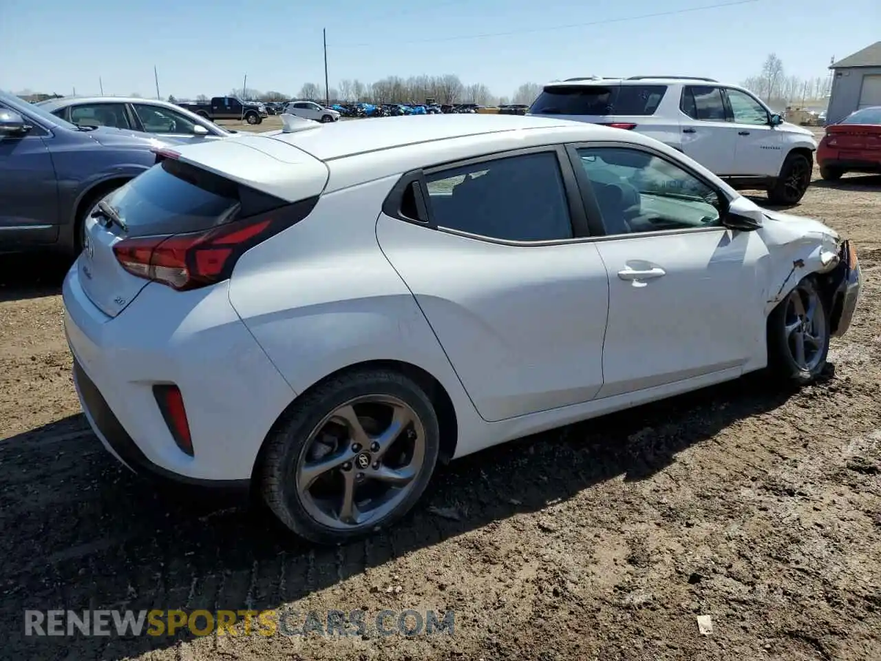3 Photograph of a damaged car KMHTG6AF4KU017034 HYUNDAI VELOSTER 2019