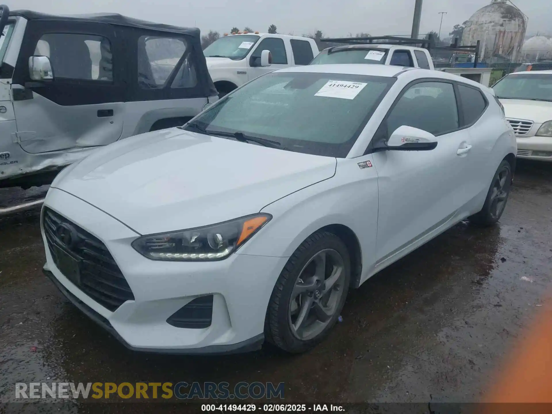 2 Photograph of a damaged car KMHTG6AF8KU019661 HYUNDAI VELOSTER 2019