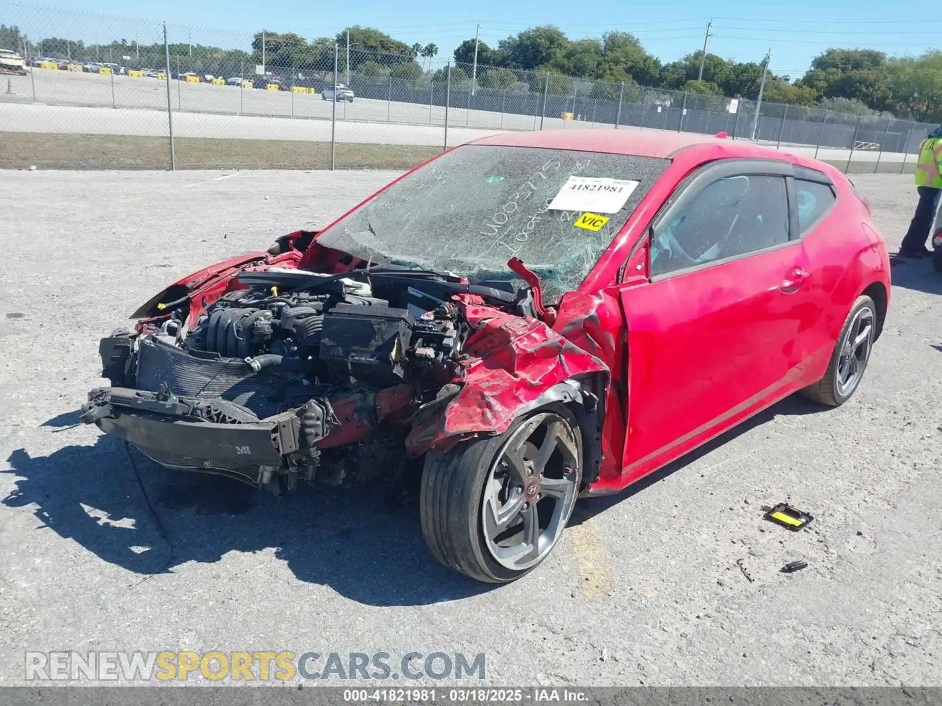 2 Photograph of a damaged car KMHTG6AF9KU003775 HYUNDAI VELOSTER 2019