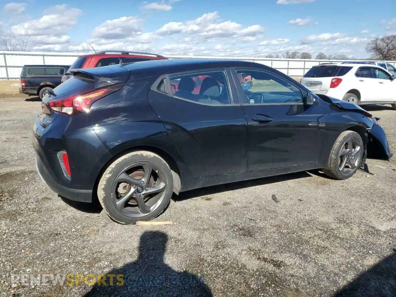 3 Photograph of a damaged car KMHTG6AF9KU011844 HYUNDAI VELOSTER 2019
