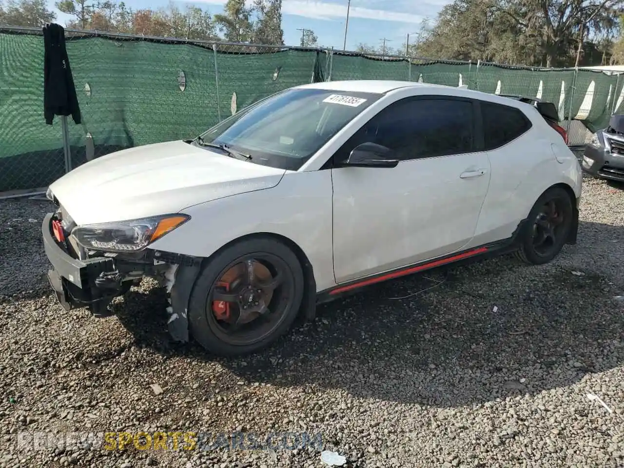 1 Photograph of a damaged car KMHT36AH2LU004930 HYUNDAI VELOSTER 2020