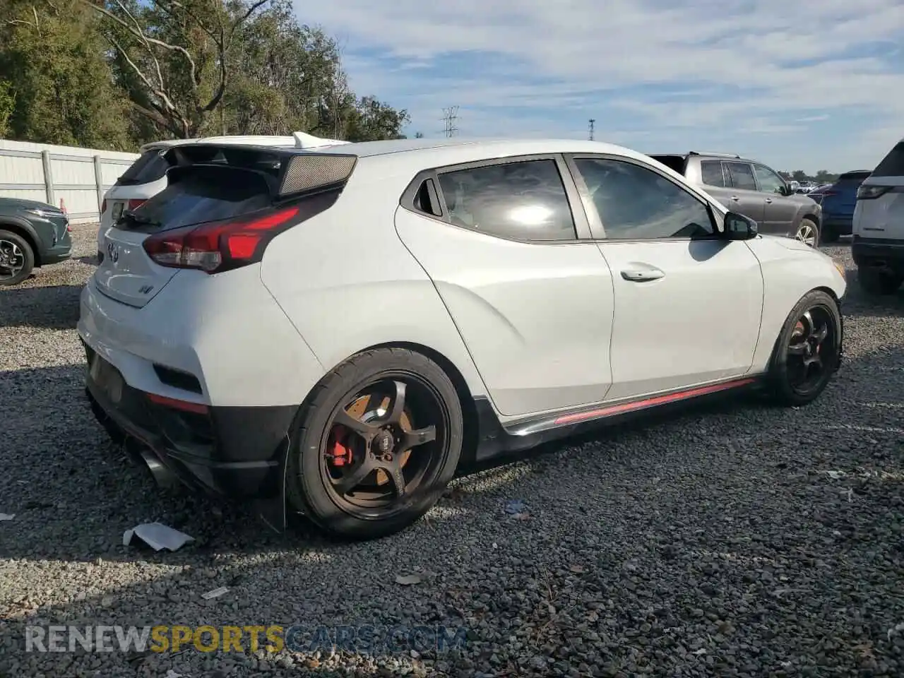 3 Photograph of a damaged car KMHT36AH2LU004930 HYUNDAI VELOSTER 2020