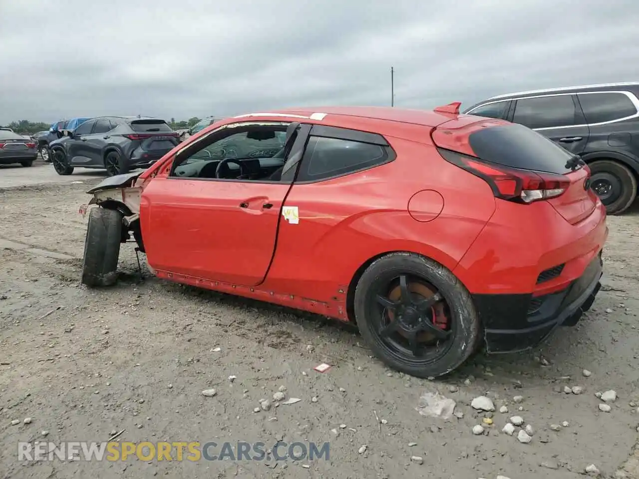 2 Photograph of a damaged car KMHT36AH4LU007036 HYUNDAI VELOSTER 2020