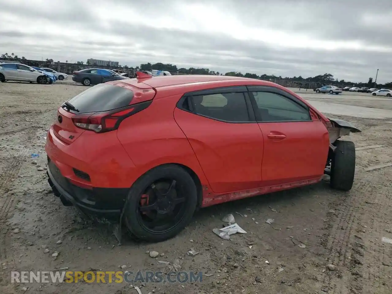 3 Photograph of a damaged car KMHT36AH4LU007036 HYUNDAI VELOSTER 2020