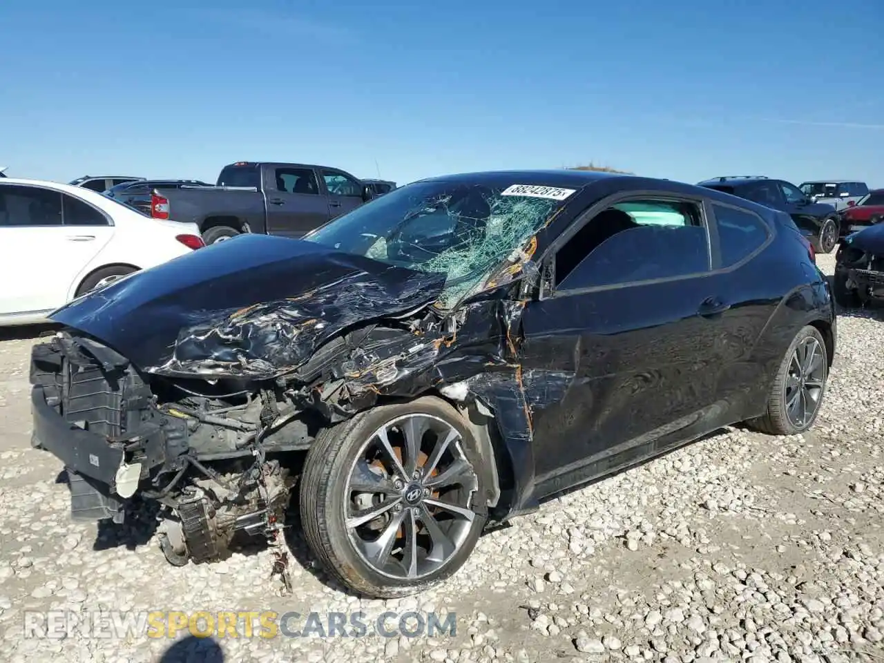 1 Photograph of a damaged car KMHTG6AF1LU023777 HYUNDAI VELOSTER 2020