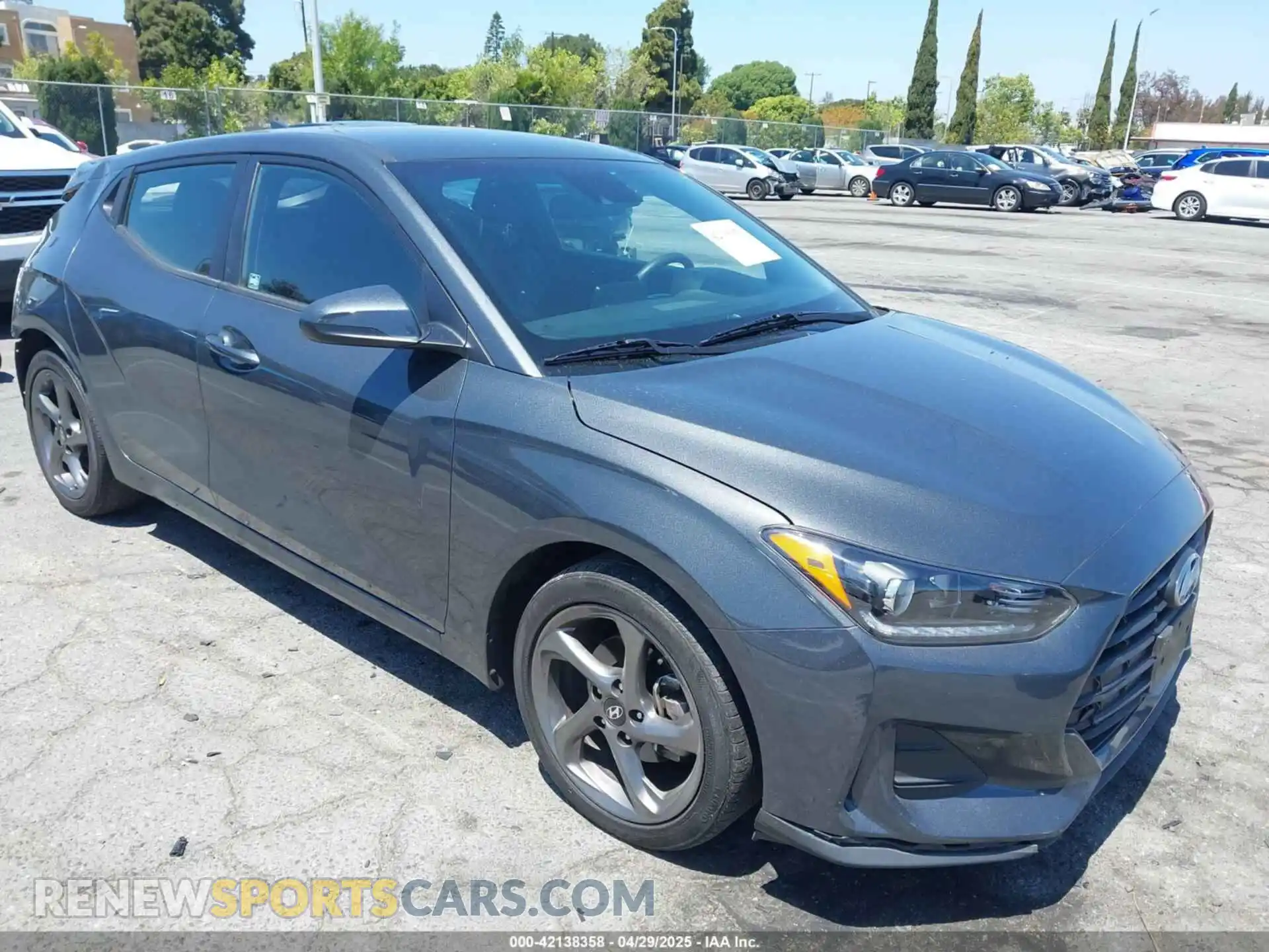 1 Photograph of a damaged car KMHTG6AF2LU024159 HYUNDAI VELOSTER 2020
