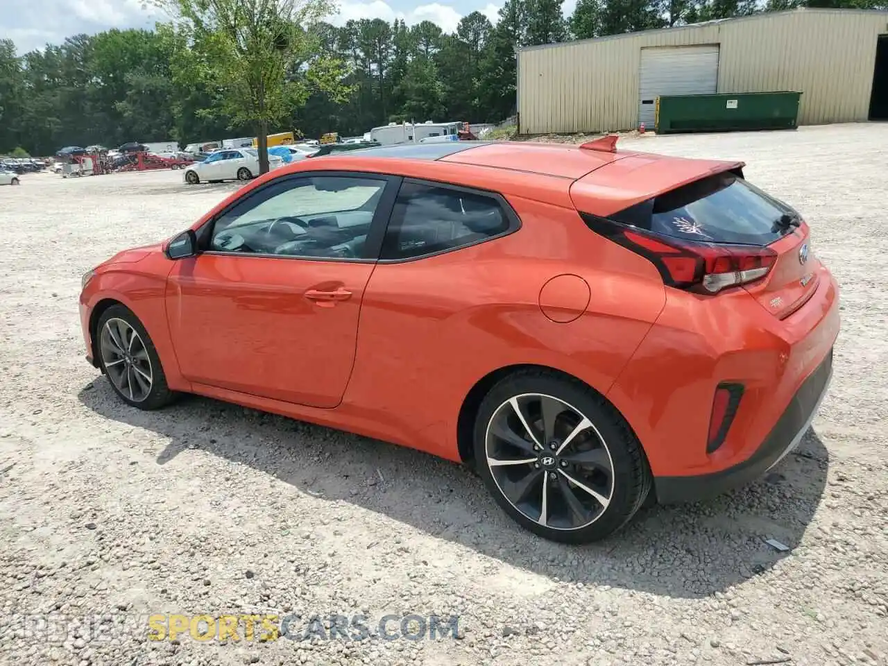 2 fotografías del automóvil dañado KMHTG6AF3LU022114 HYUNDAI VELOSTER 2020