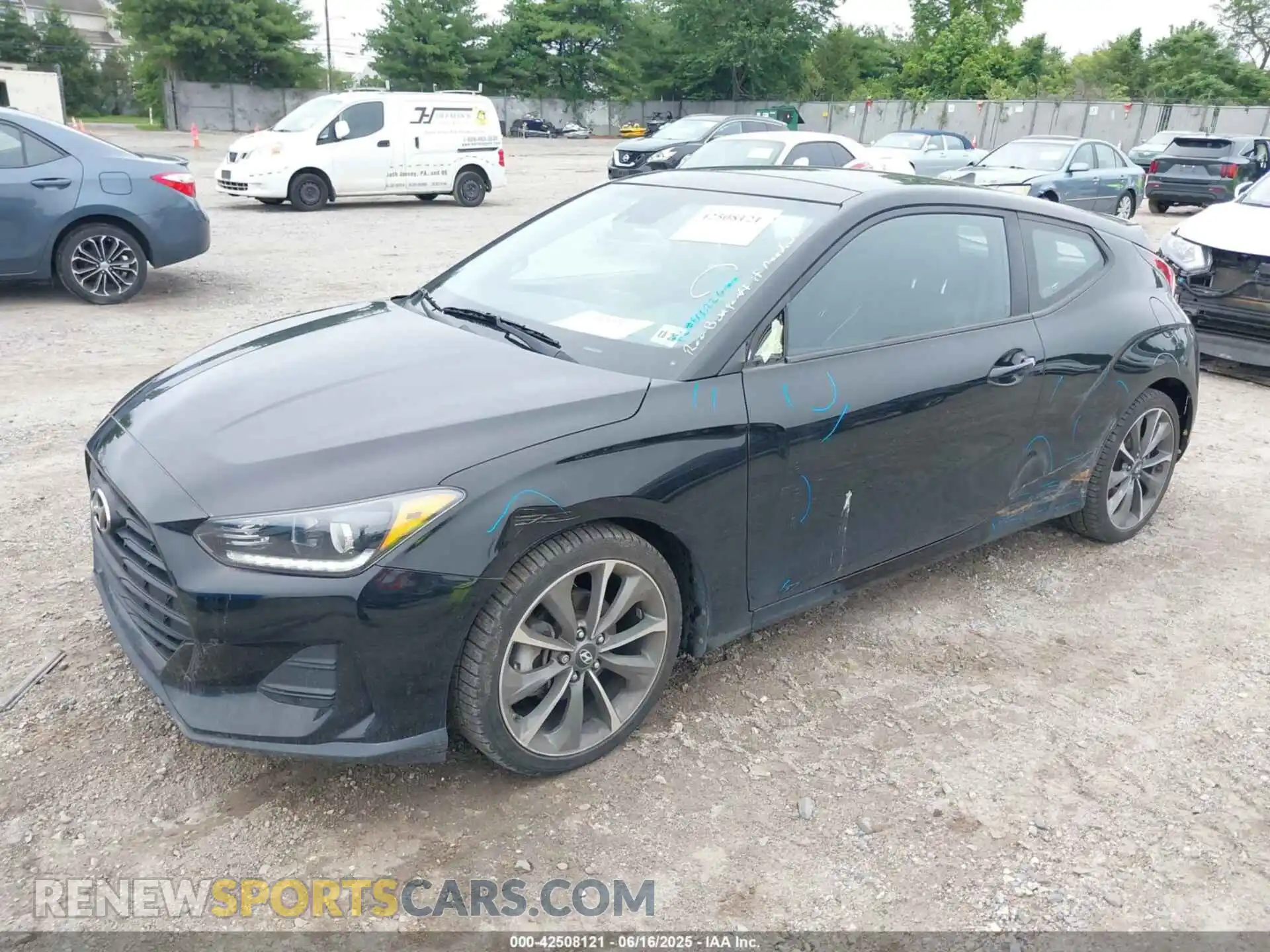 2 fotografías del automóvil dañado KMHTG6AF3LU023862 HYUNDAI VELOSTER 2020