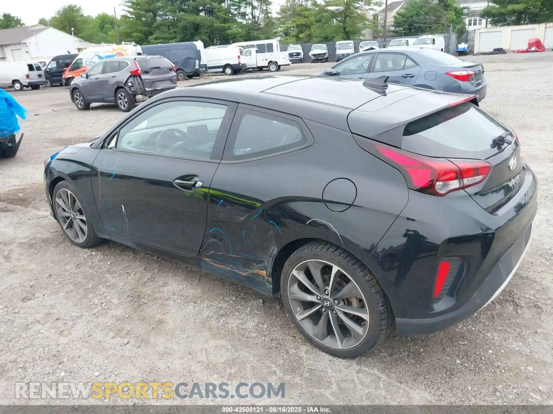 3 fotografías del automóvil dañado KMHTG6AF3LU023862 HYUNDAI VELOSTER 2020