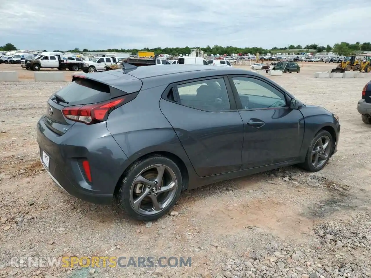 3 fotografías del automóvil dañado KMHTG6AF3LU028687 HYUNDAI VELOSTER 2020