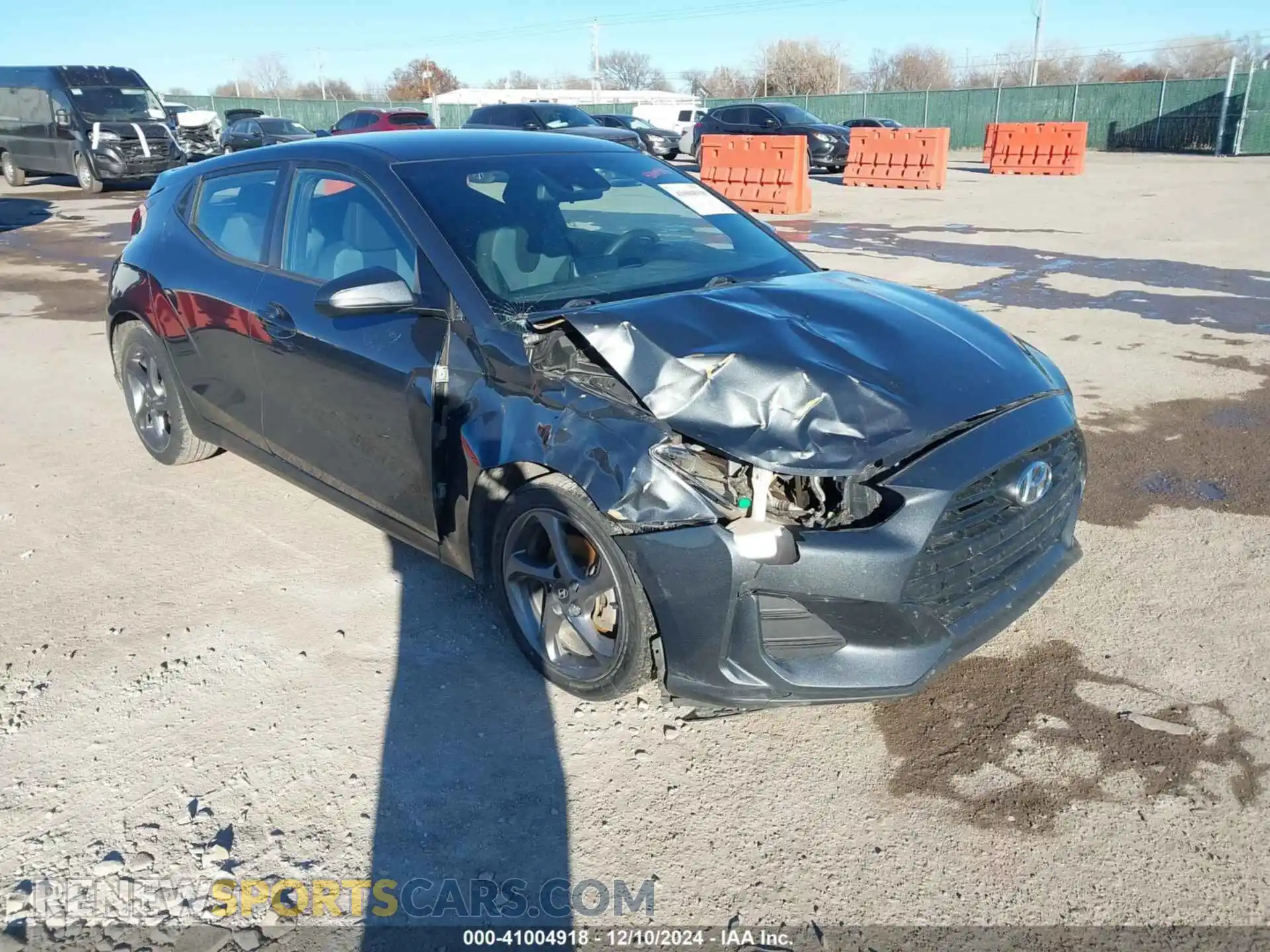 1 Photograph of a damaged car KMHTG6AF5LU027945 HYUNDAI VELOSTER 2020