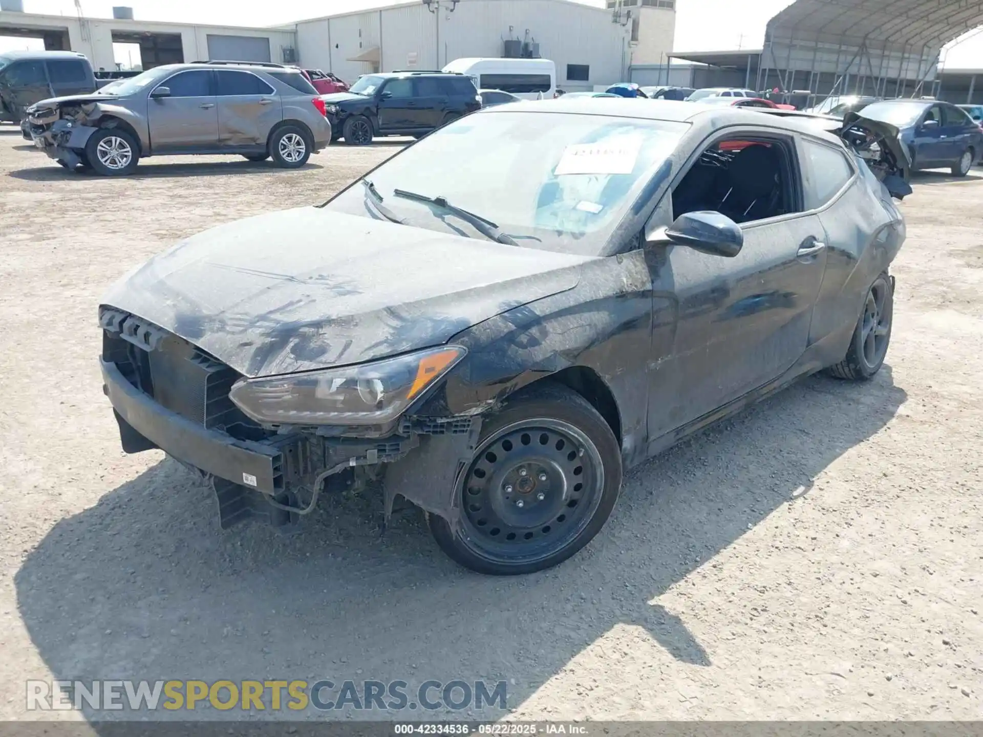 2 fotografías del automóvil dañado KMHTG6AF6LU023144 HYUNDAI VELOSTER 2020