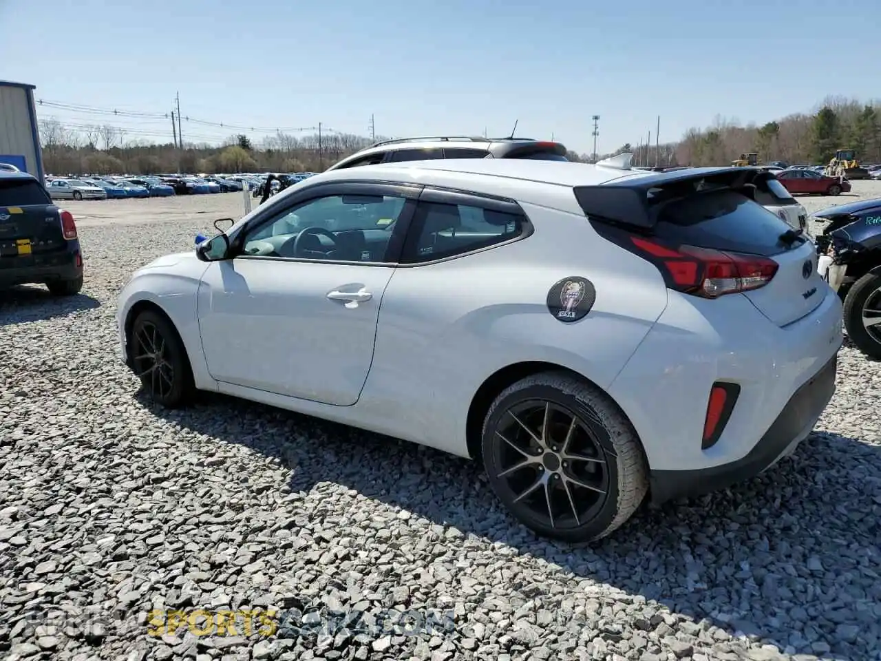 2 fotografías del automóvil dañado KMHTG6AF7LU027994 HYUNDAI VELOSTER 2020