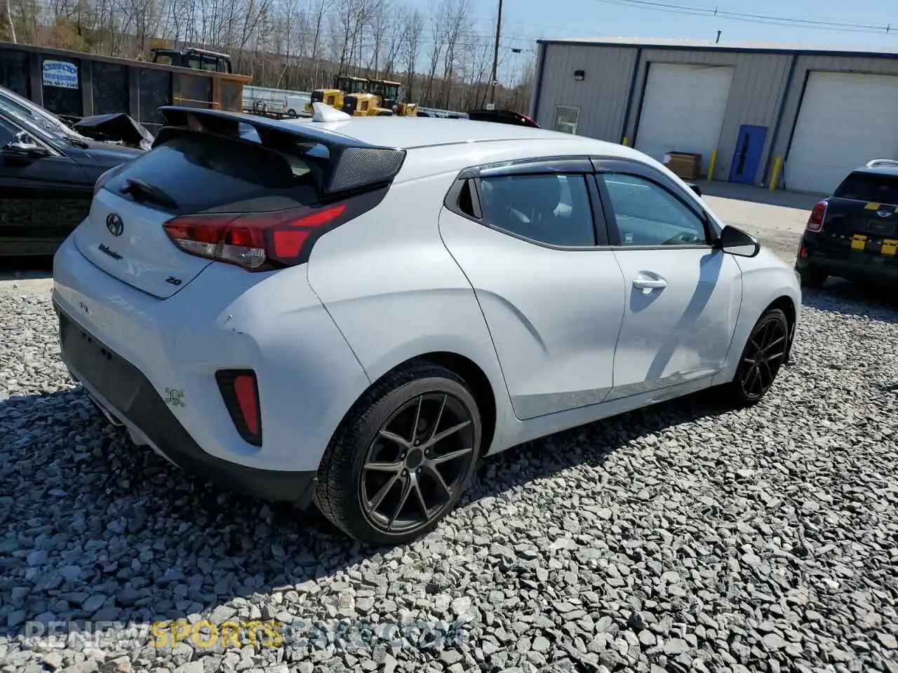 3 fotografías del automóvil dañado KMHTG6AF7LU027994 HYUNDAI VELOSTER 2020