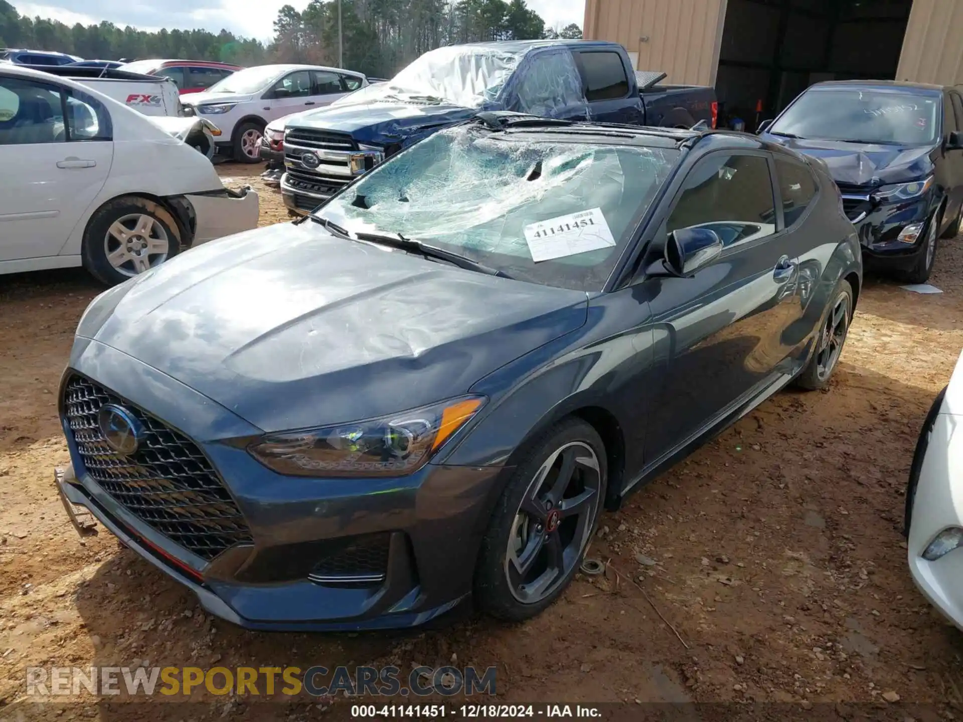2 fotografías del automóvil dañado KMHTH6AB0LU027488 HYUNDAI VELOSTER 2020