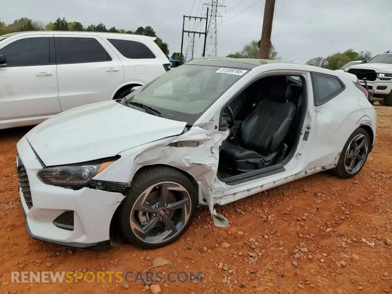 1 Photograph of a damaged car KMHTH6AB6LU021310 HYUNDAI VELOSTER 2020