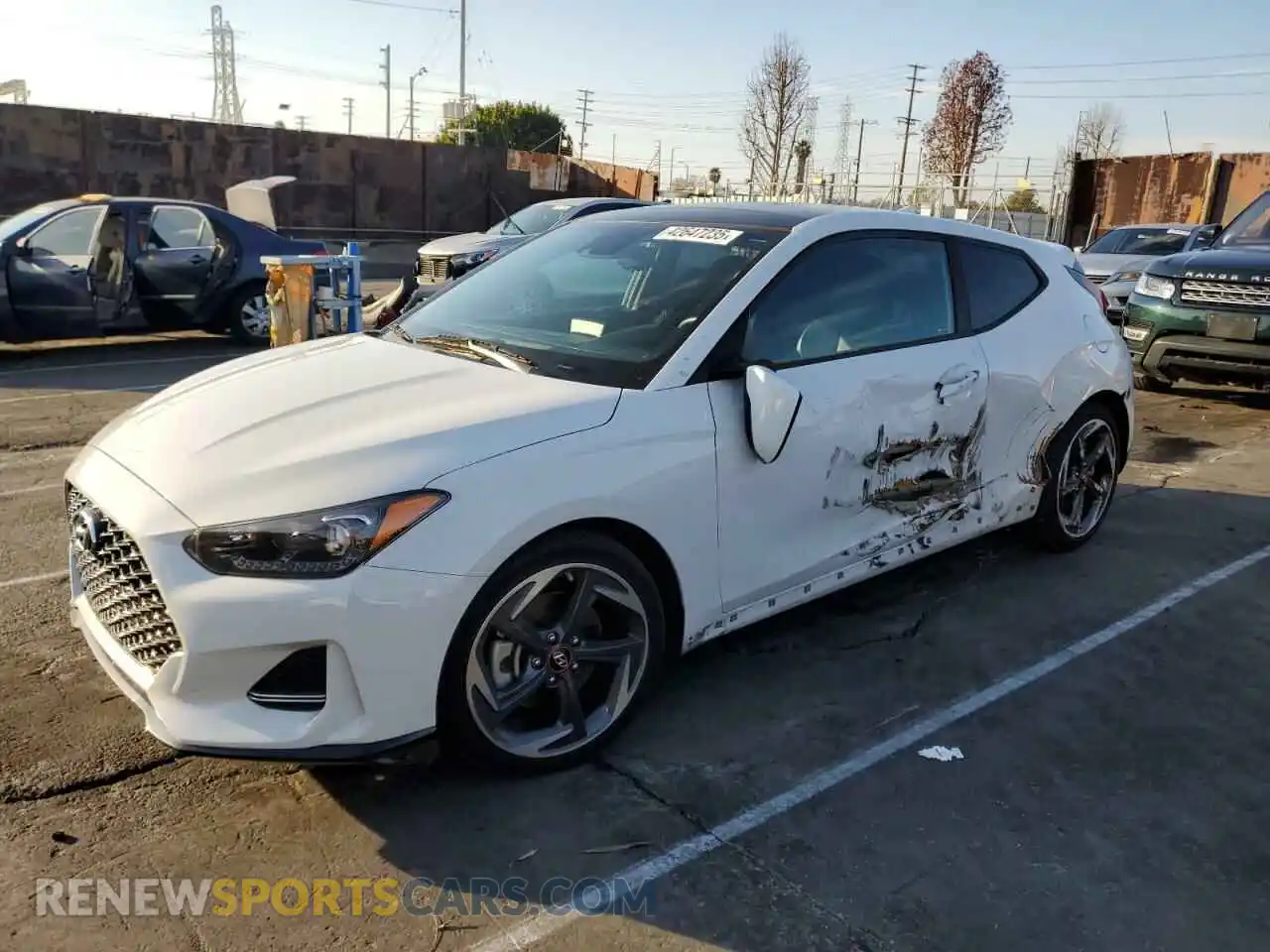 1 Photograph of a damaged car KMHTH6AB6LU032131 HYUNDAI VELOSTER 2020