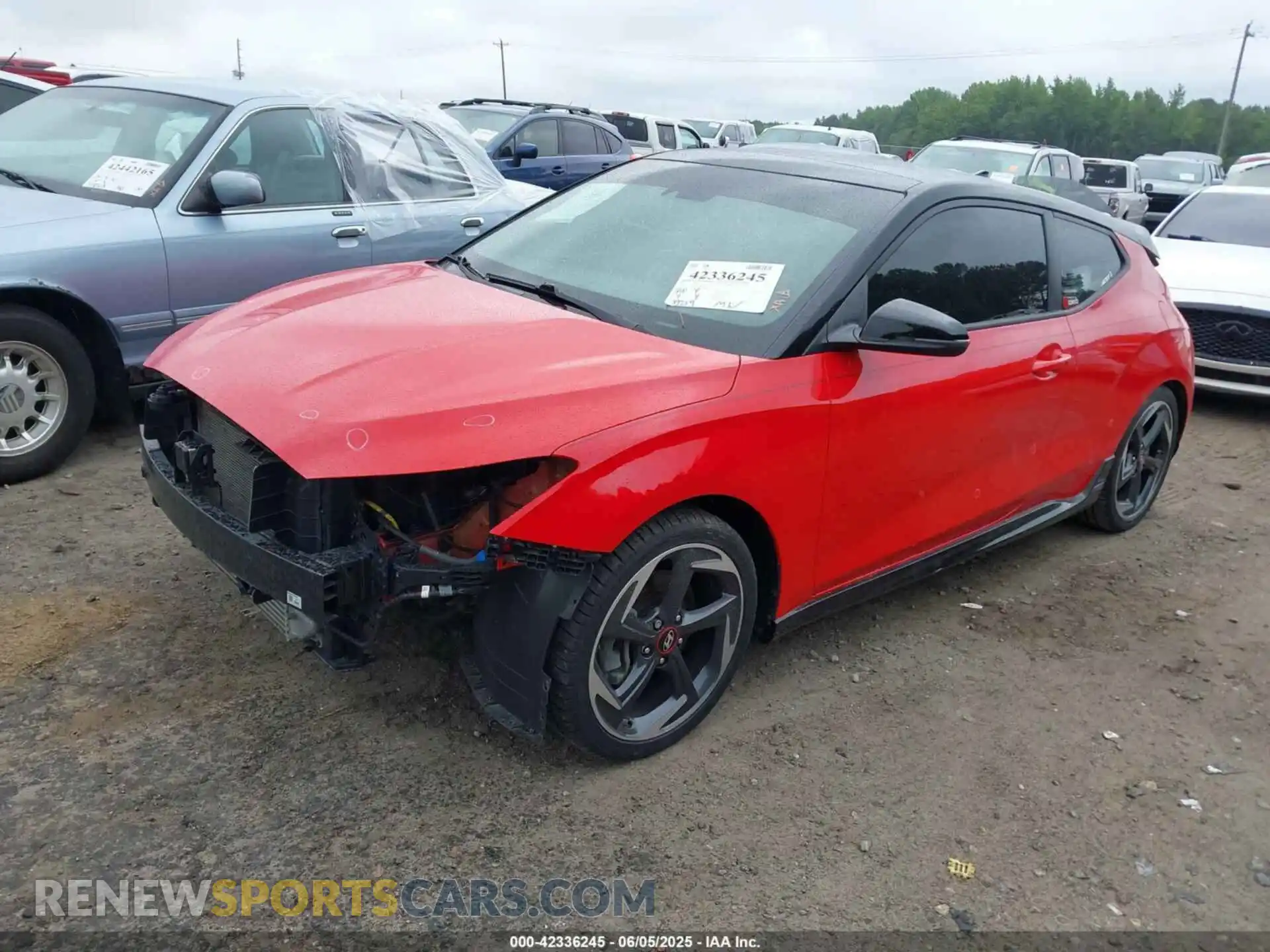 2 fotografías del automóvil dañado KMHTH6AB7LU028007 HYUNDAI VELOSTER 2020