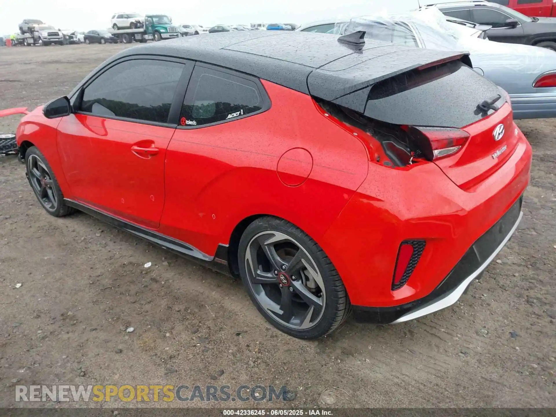 3 fotografías del automóvil dañado KMHTH6AB7LU028007 HYUNDAI VELOSTER 2020