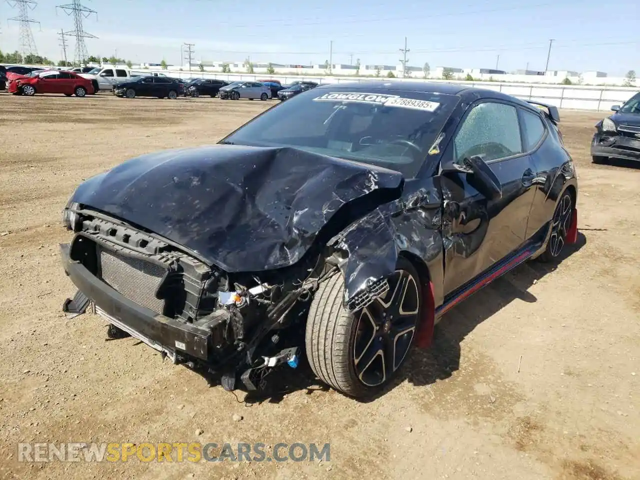 1 Photograph of a damaged car KMHT36AH0MU009934 HYUNDAI VELOSTER 2021
