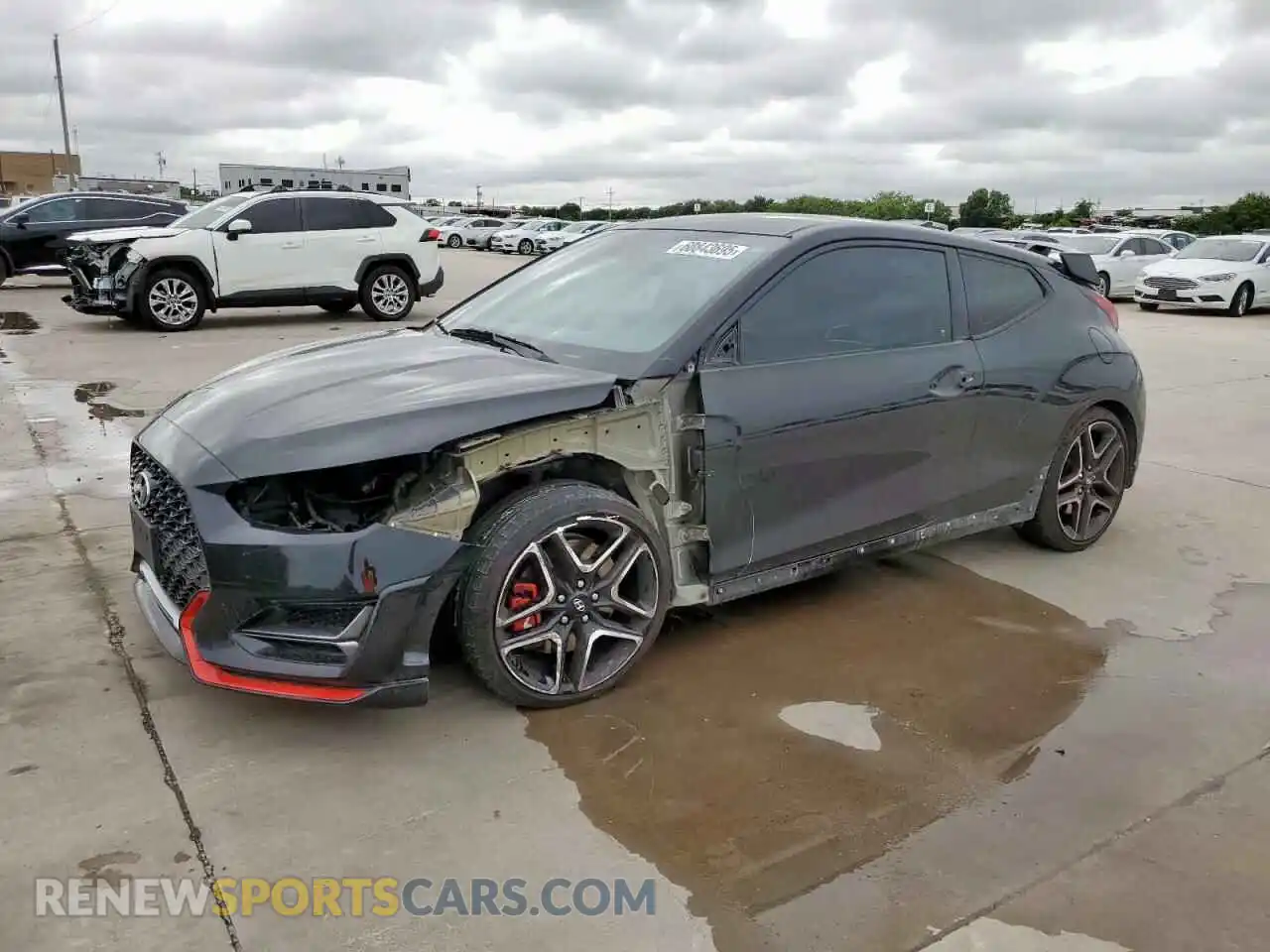 1 Photograph of a damaged car KMHT36AH1MU010199 HYUNDAI VELOSTER 2021