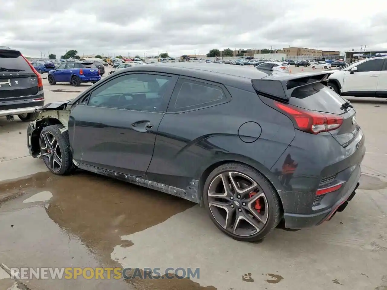 2 Photograph of a damaged car KMHT36AH1MU010199 HYUNDAI VELOSTER 2021