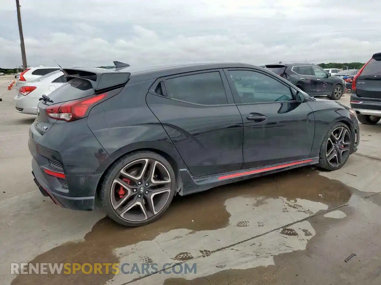 3 Photograph of a damaged car KMHT36AH1MU010199 HYUNDAI VELOSTER 2021