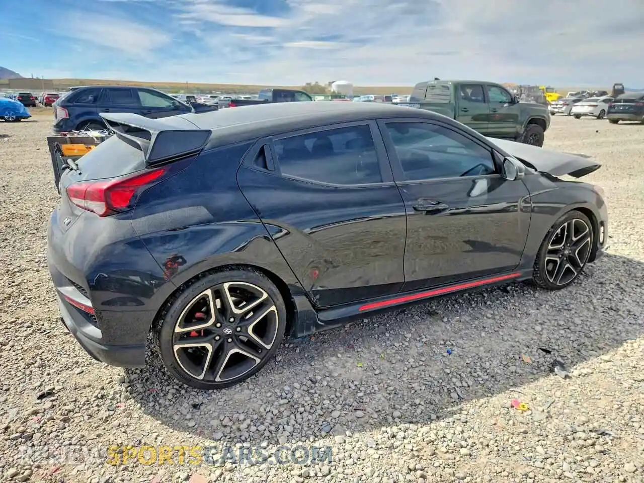 3 fotografías del automóvil dañado KMHT36AH3MU009569 HYUNDAI VELOSTER 2021